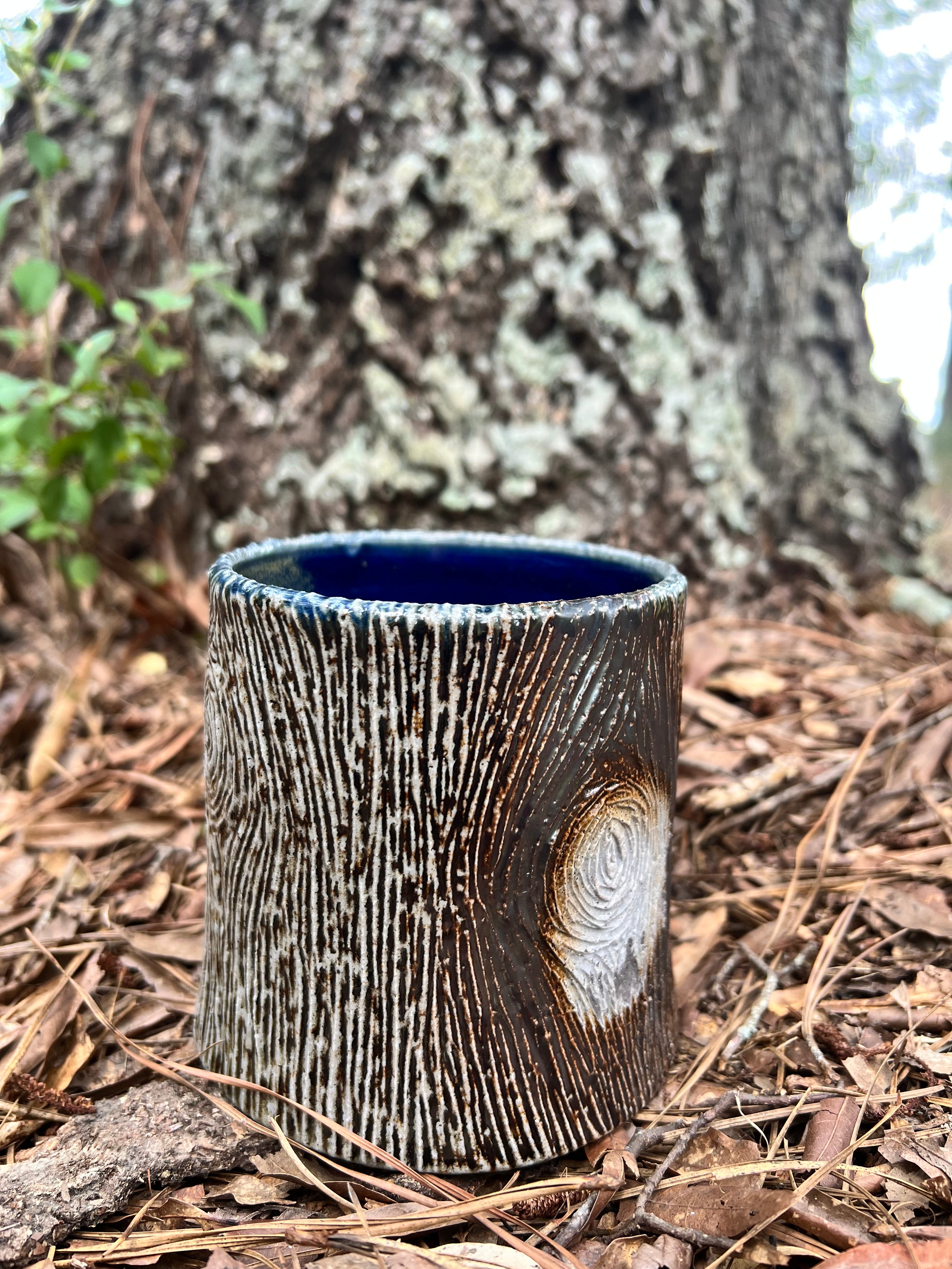 wood fired side fired vase