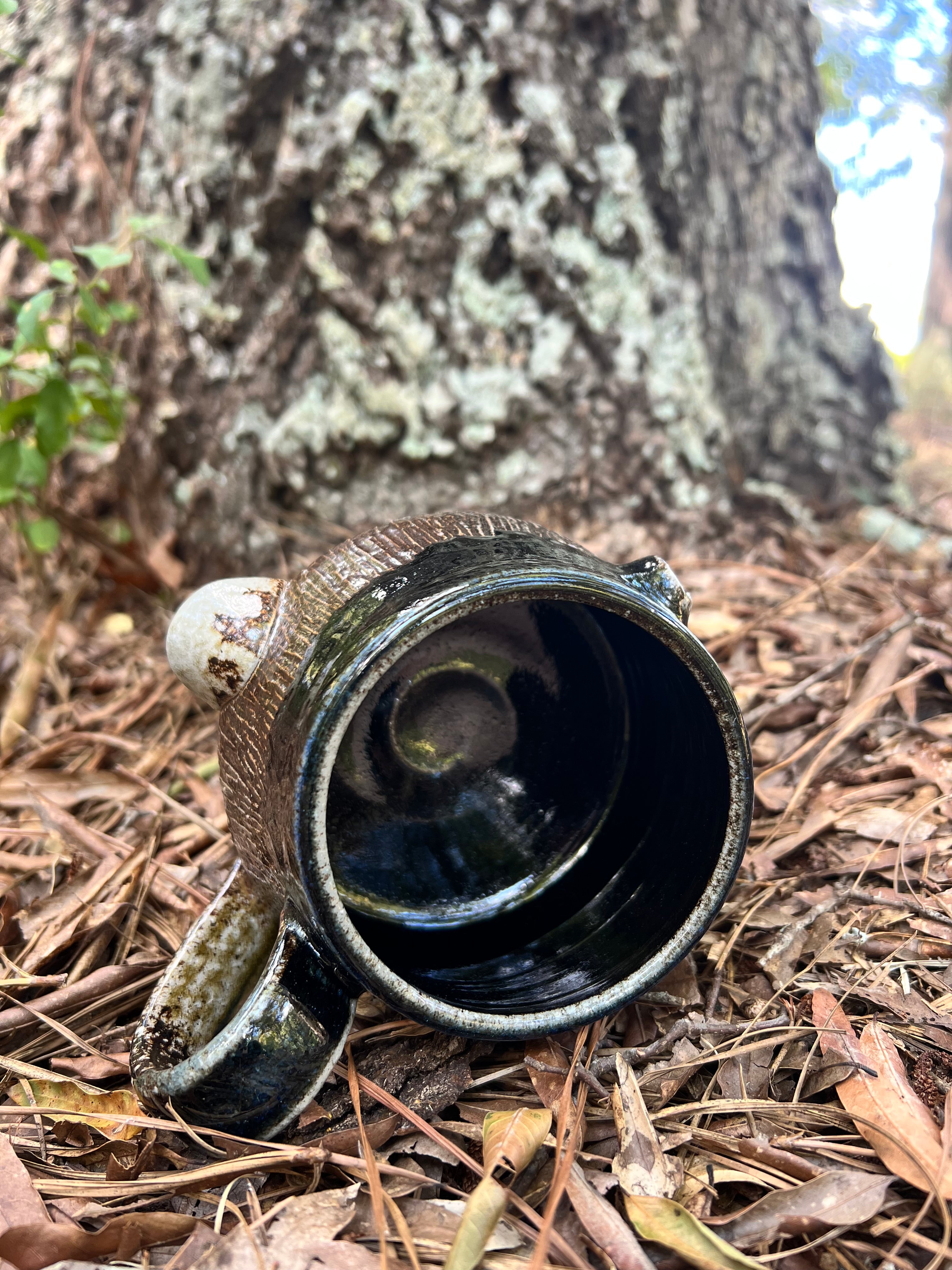 wood fired fairy door mug