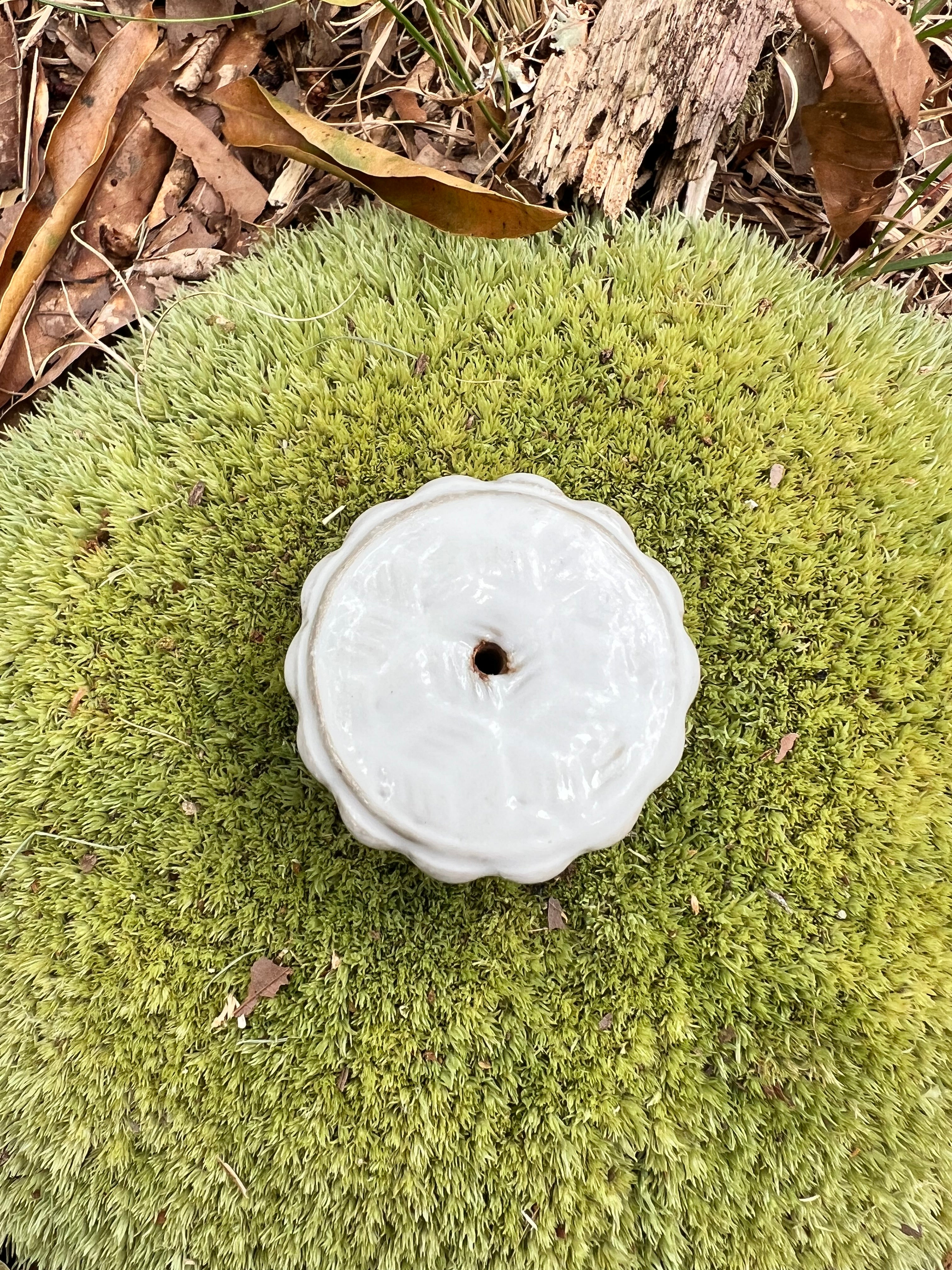 white incense burner