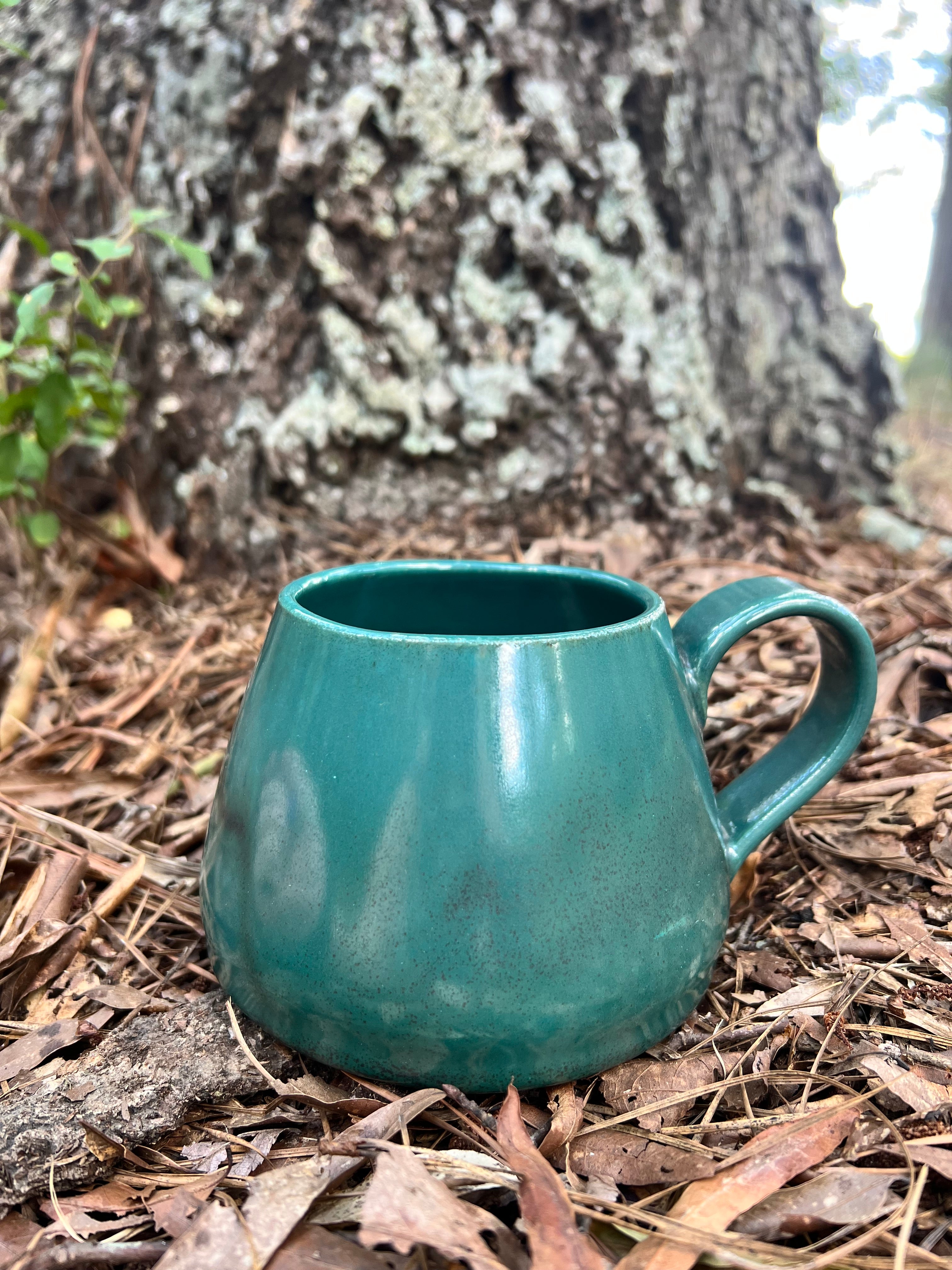 turquoise d20 mug