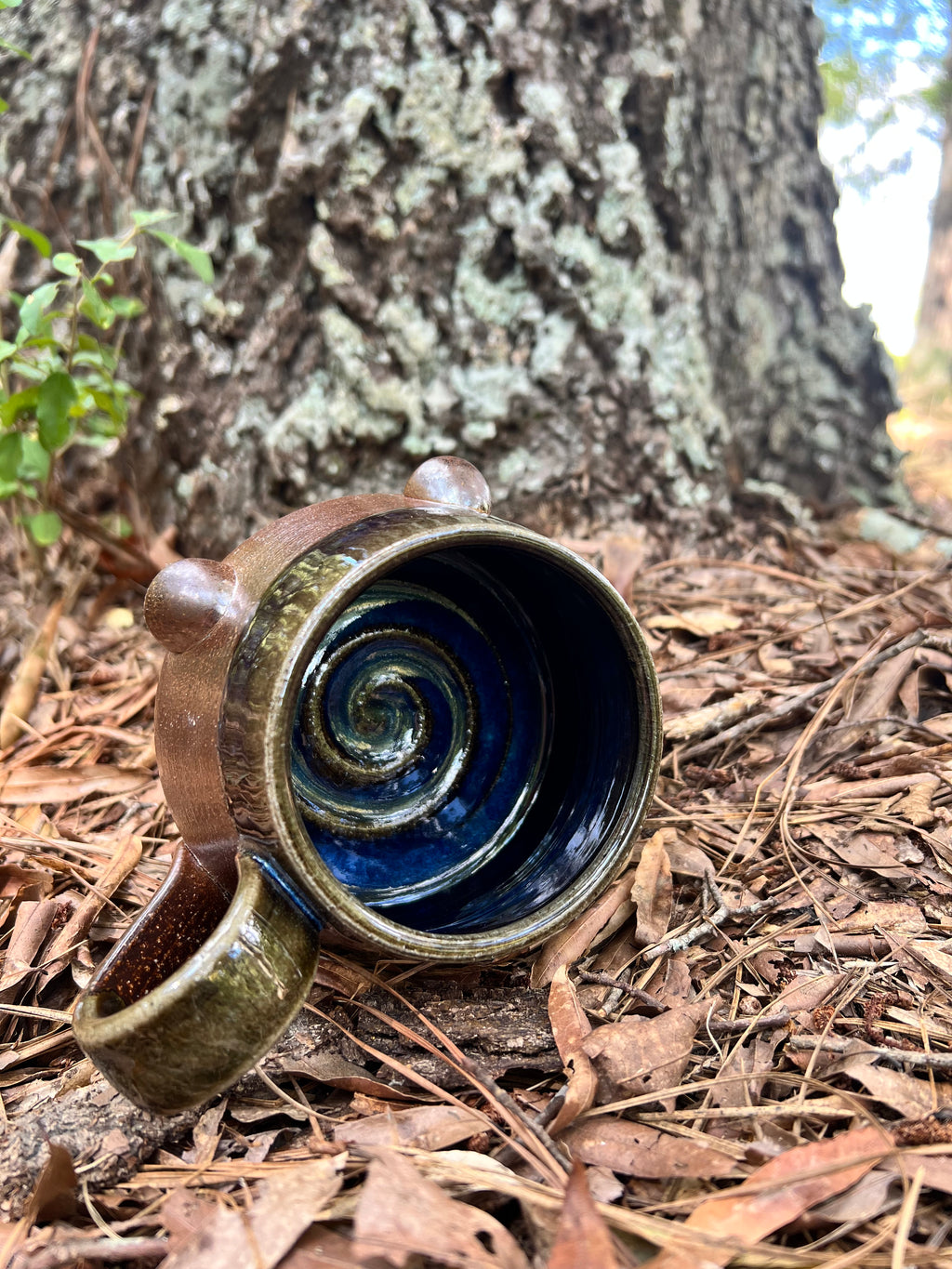 wood fired mushroom mug