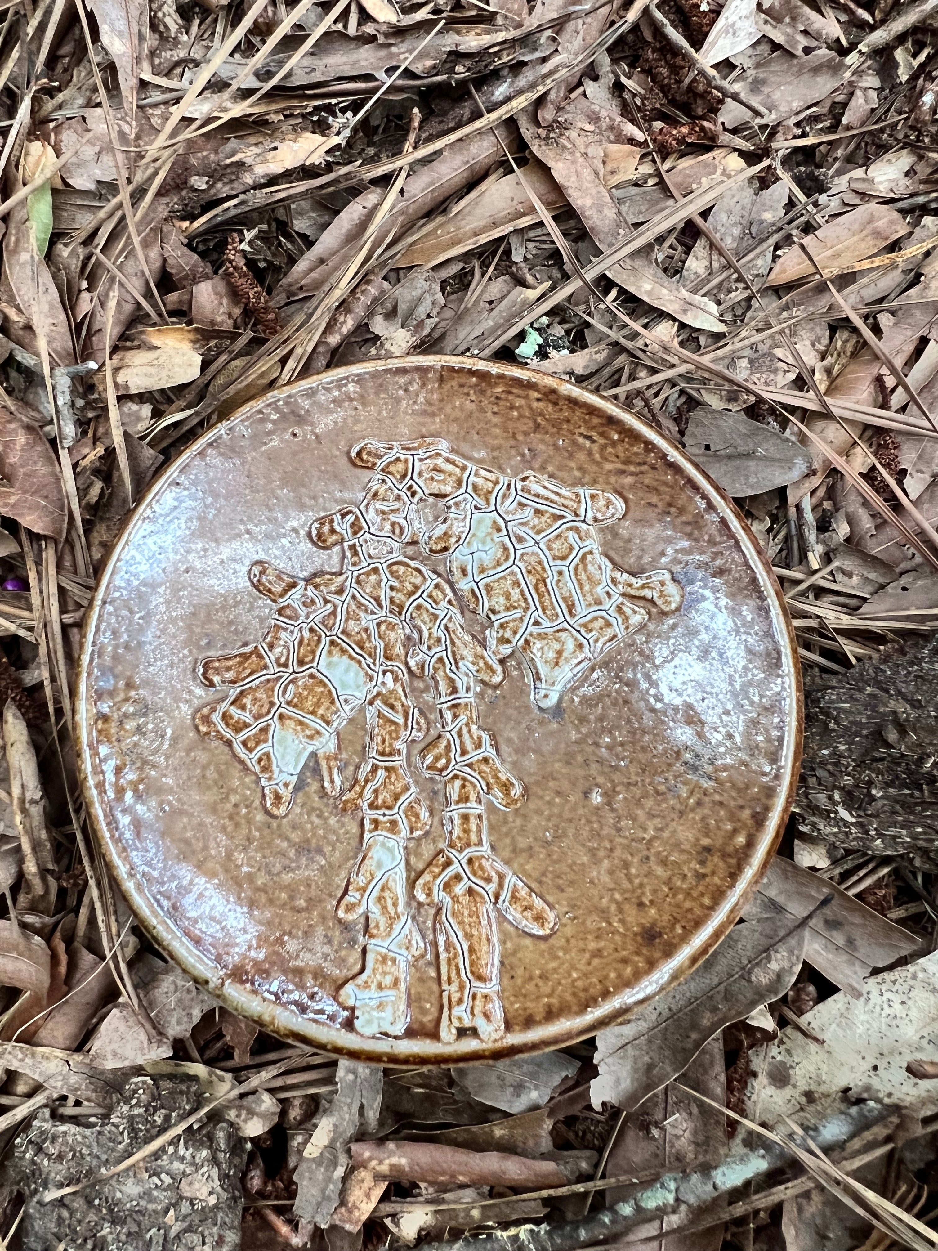wood fired ghost pipe trinket dish