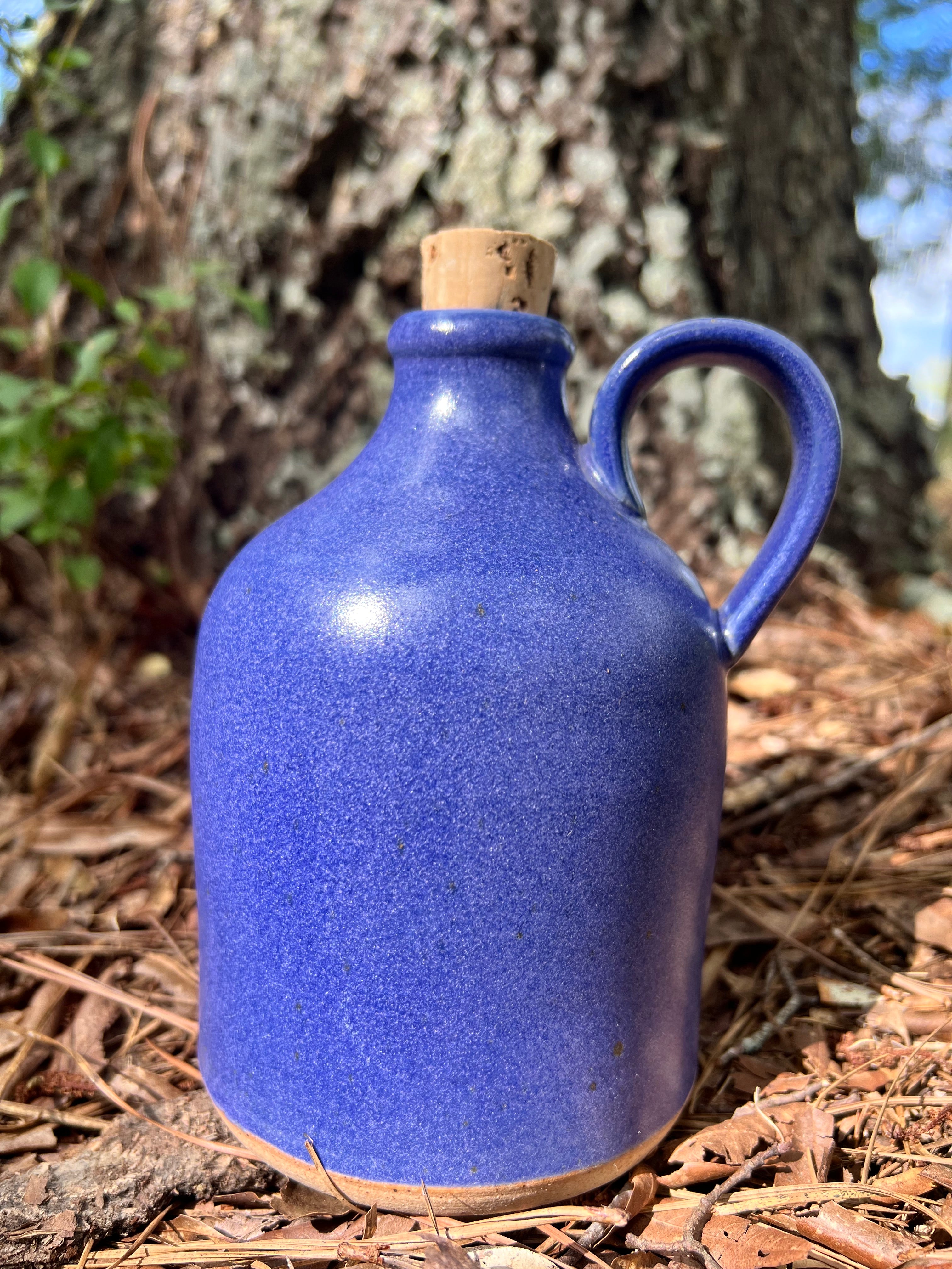 violet jug with handle