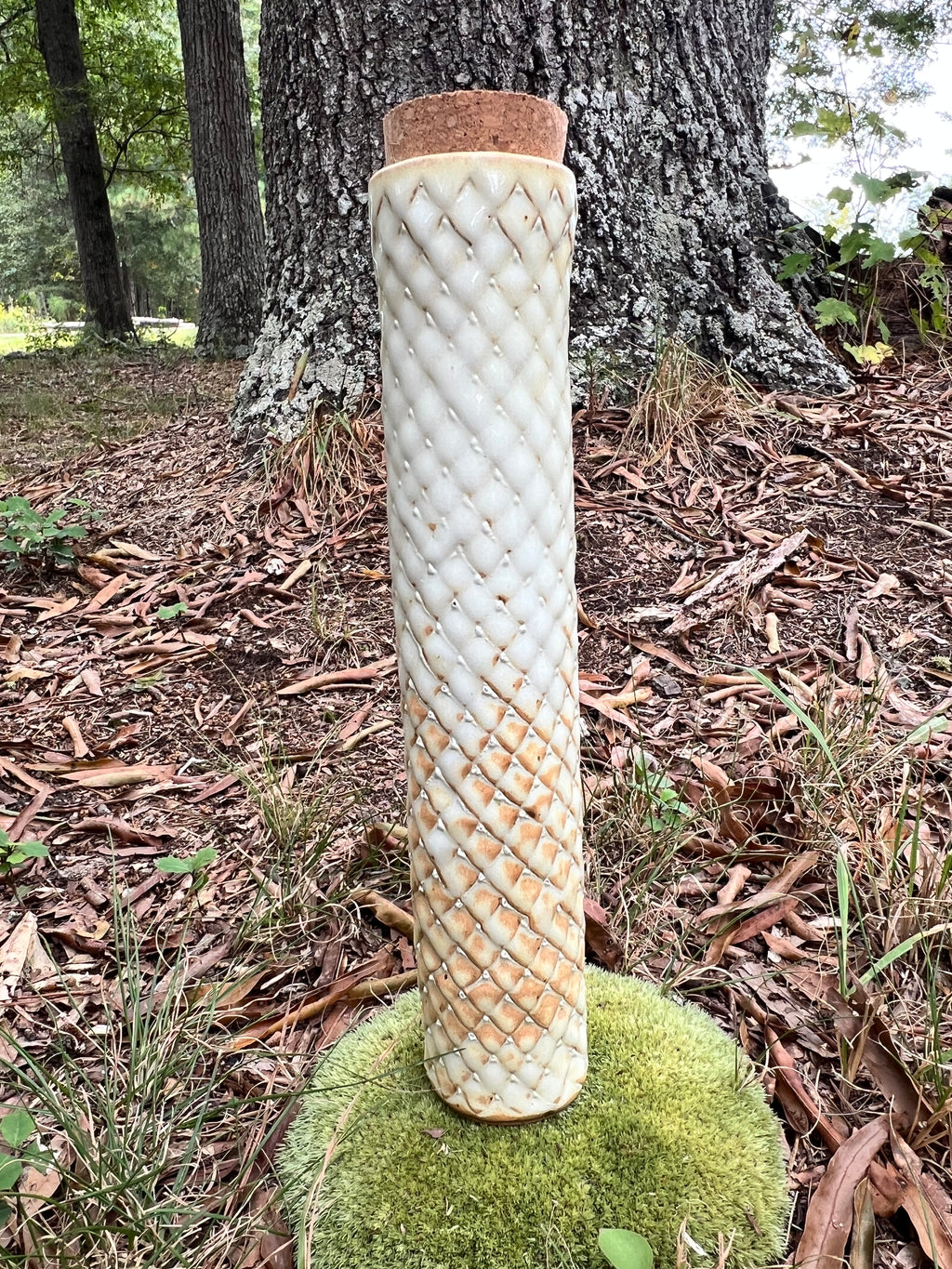 yellow scaled stick incense holder