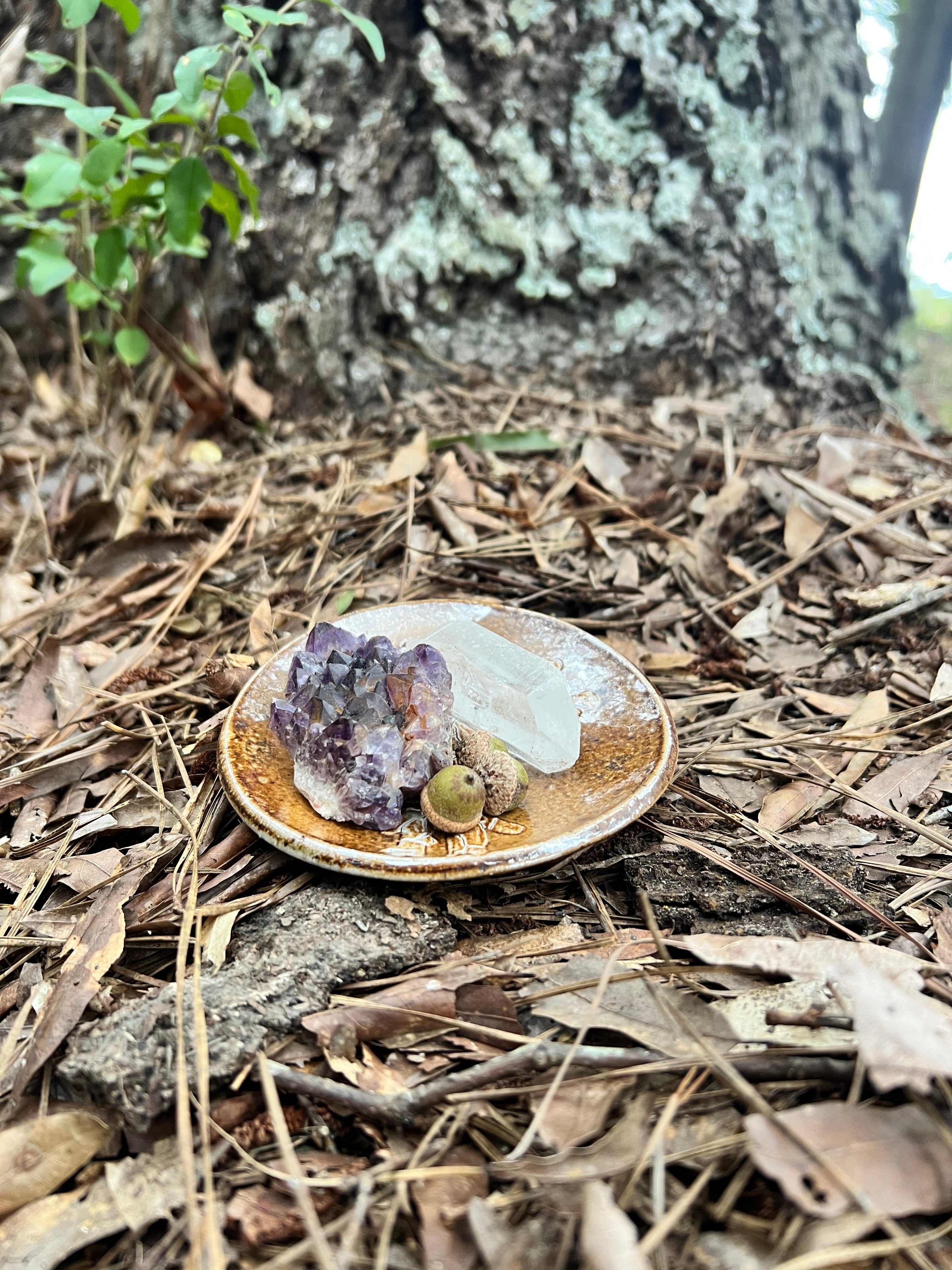 wood fired ghost pipe trinket dish