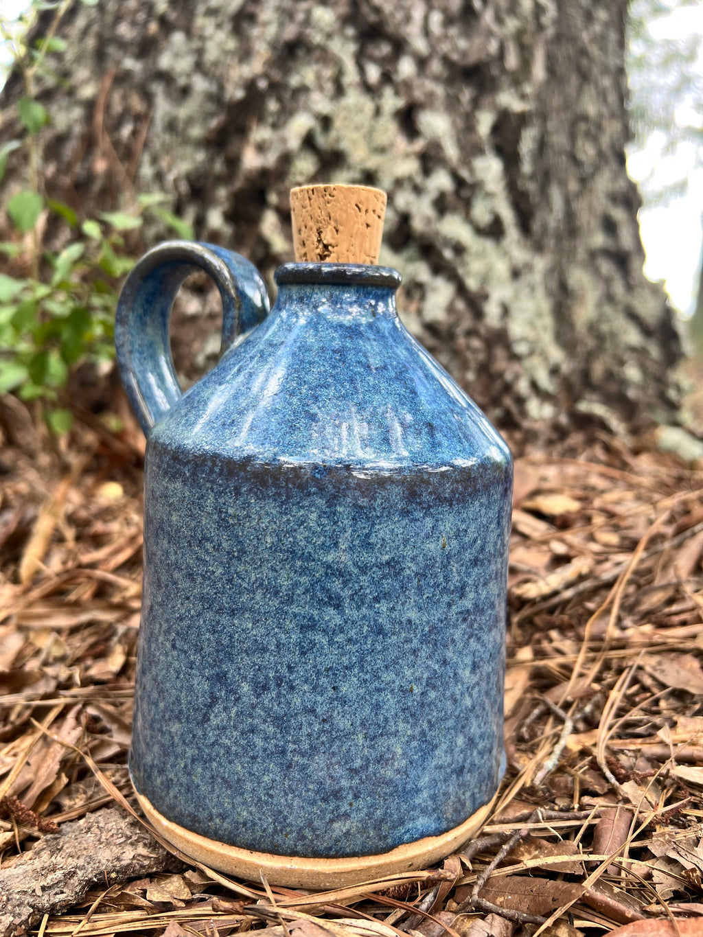 light blue jug with handle