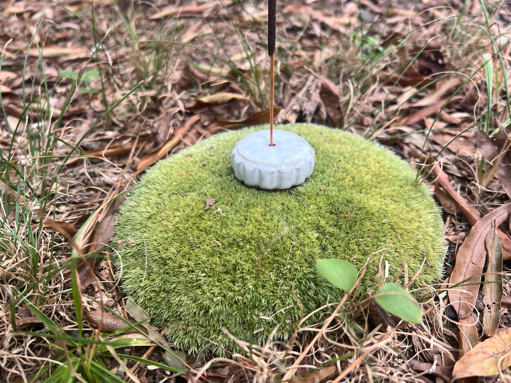 white incense burner