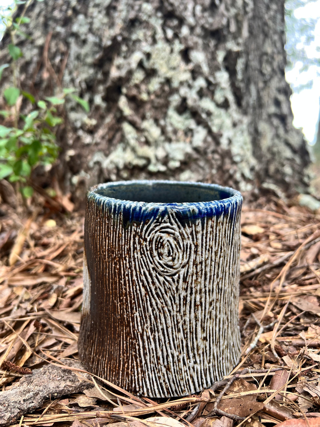 wood fired side fired vase