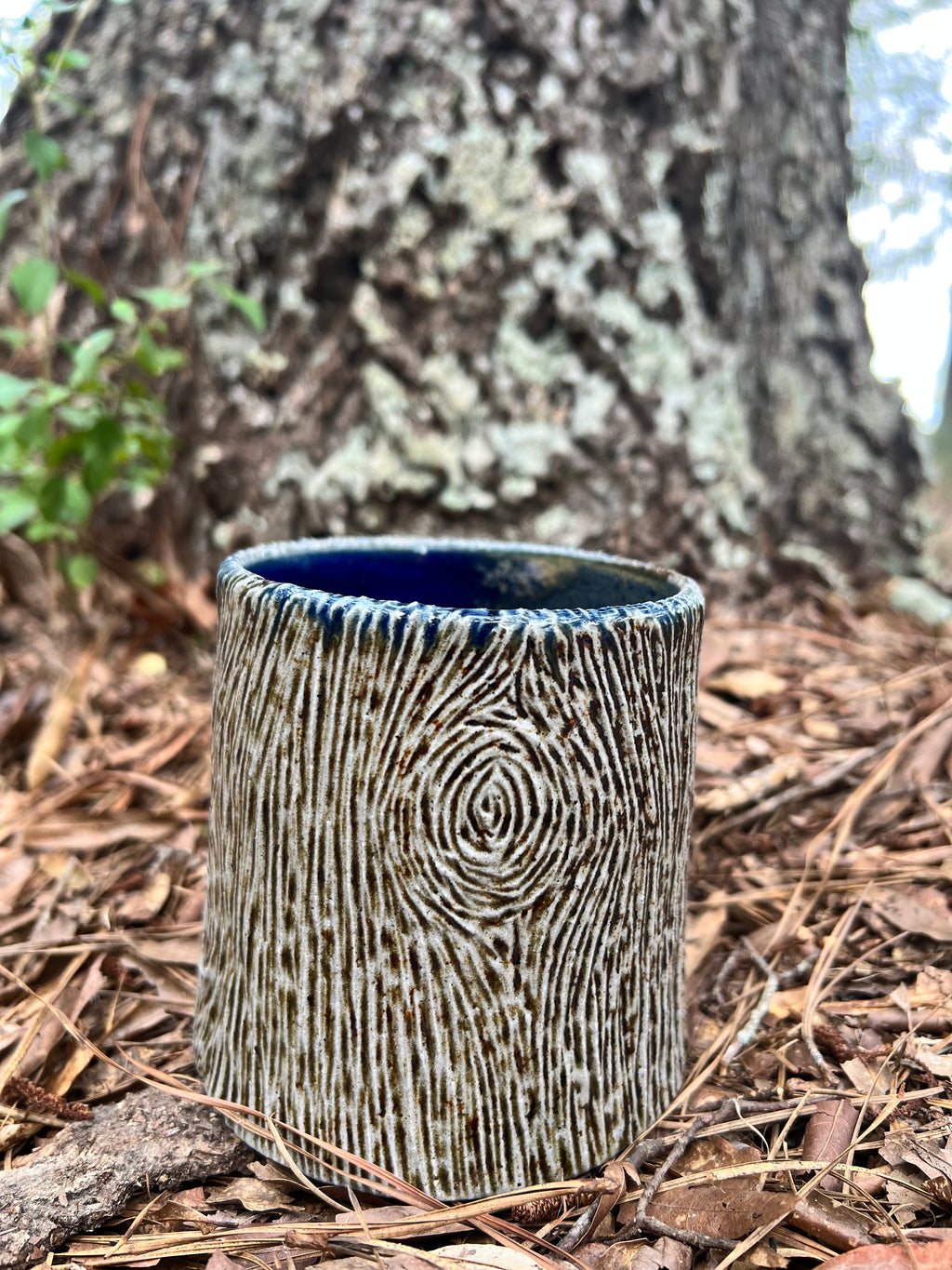 wood fired side fired vase