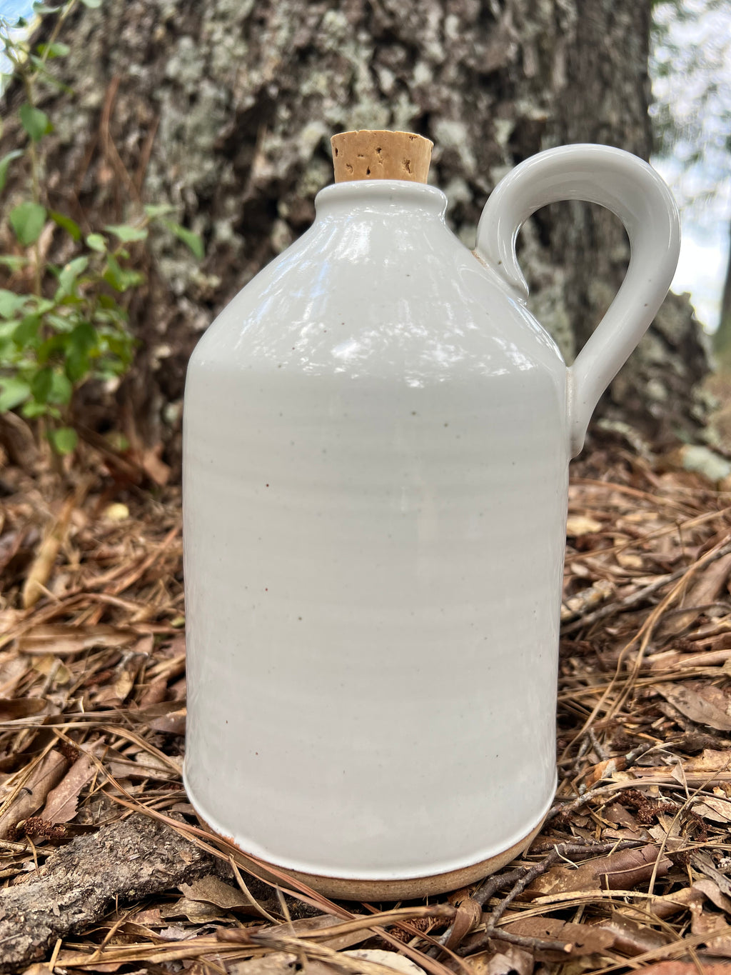 white jug with handle