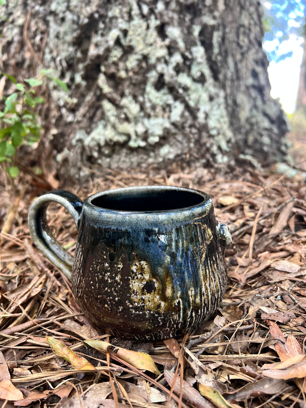wood fired fairy door mug