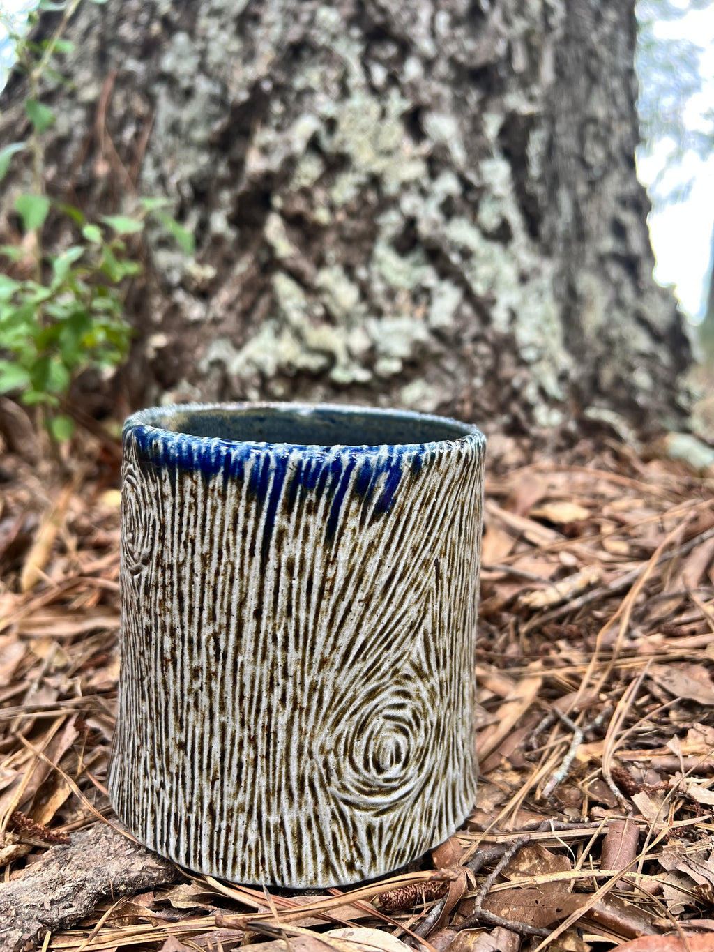 wood fired side fired vase