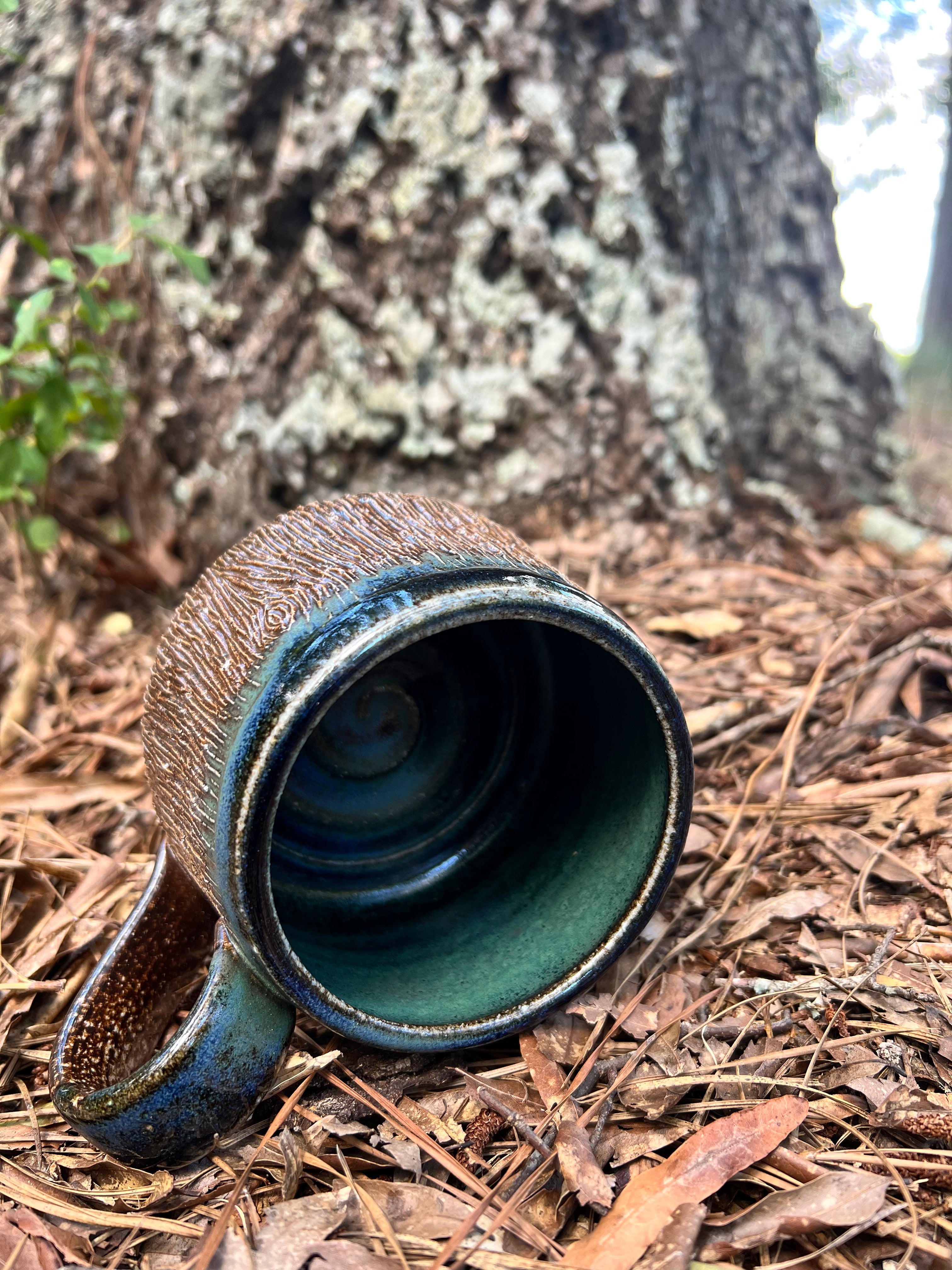 wood fired hobbit hole mug